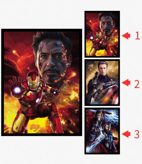 Póster 3D de Superhéroes